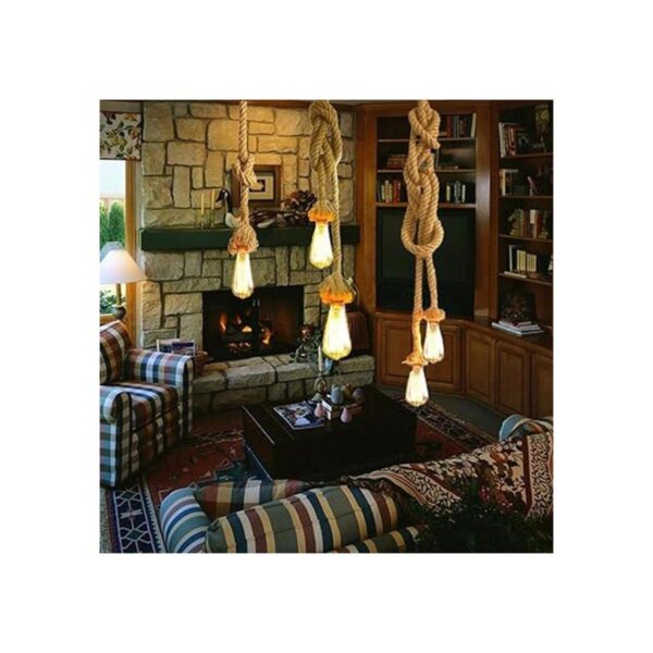 CTKcom 2 cabezas vintage 1.54.9 ft cuerda de cáñamo