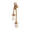 CTKcom 2 cabezas vintage 1.54.9 ft cuerda de cáñamo