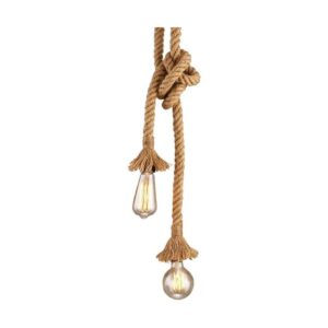 CTKcom 2 cabezas vintage 1.54.9 ft cuerda de cáñamo