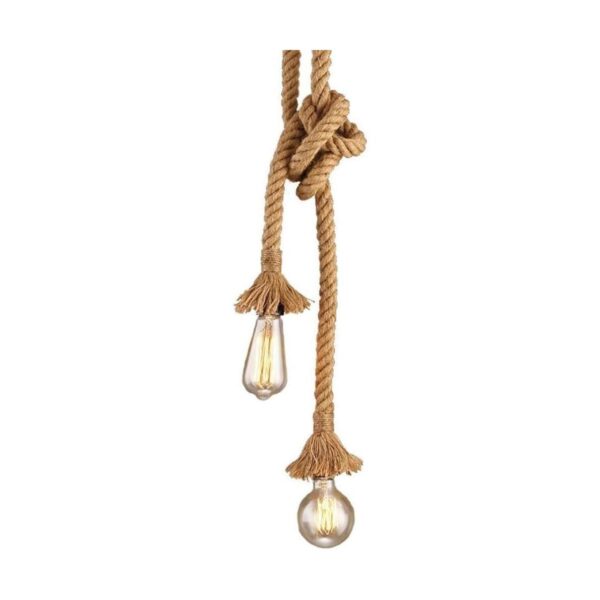 CTKcom 2 cabezas vintage 1.54.9 ft cuerda de cáñamo