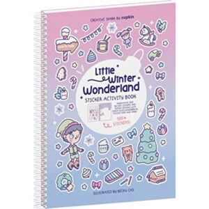 CUPKIN Libro de calcomanías navideñas Little Winter_1
