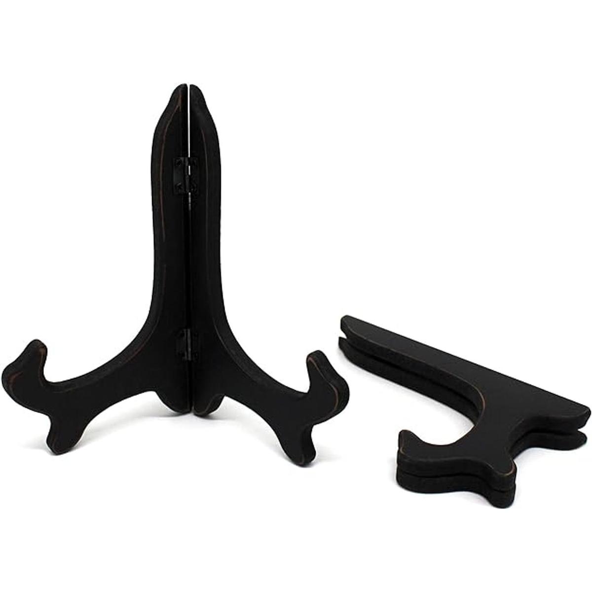 CVHOMEDECO. Soporte de madera decorativo vintage negro