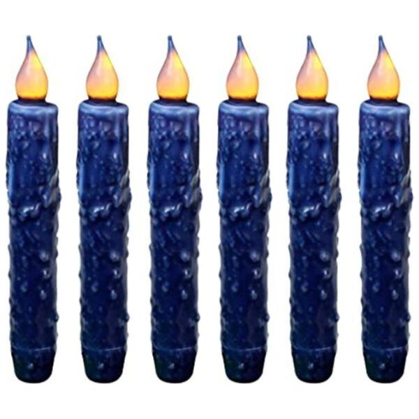 CVHOMEDECO. Real Wax Velas cónicas con temporizador LED_1