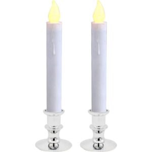 CVHOMEDECO. Velas LED para ventana con pilas encendido y_1