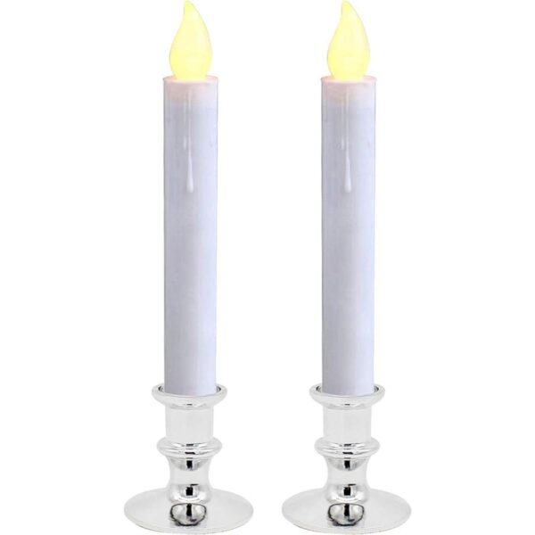 CVHOMEDECO. Velas LED para ventana con pilas encendido y_1