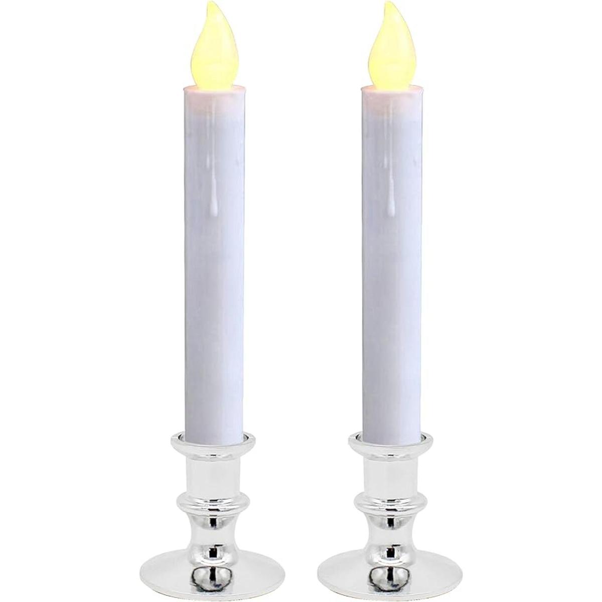 CVHOMEDECO. Velas LED para ventana con pilas encendido y