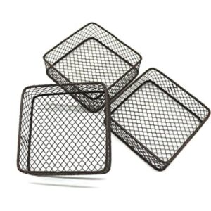 CVHOMEDECO. Mini cestas de almacenamiento de alambre de_1
