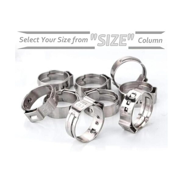 CVS 50 anillos de abrazadera PEX de 12 pulgada