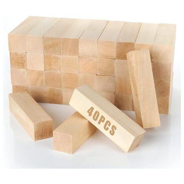 CYEAH 40 bloques de tallado de madera de tilo bloques de