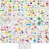 CZONG Juego de 21 plantillas de dibujo para niños con más_2