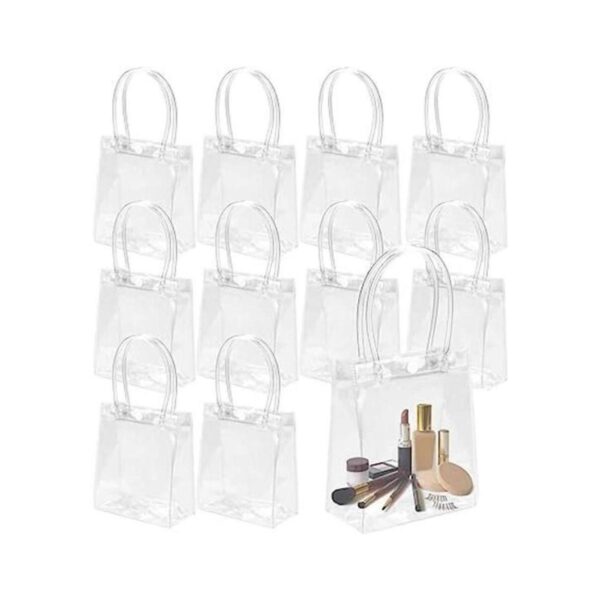 CZWESTC 16 bolsas de regalo de PVC transparente con asas