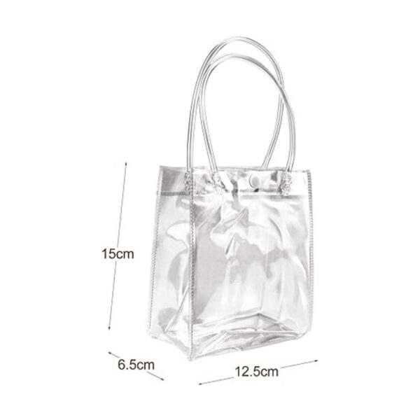 CZWESTC 16 bolsas de regalo de PVC transparente con asas