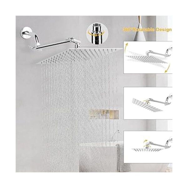 Cabezal de ducha de lluvia con brazo de extensión_5