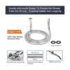Cabezal de ducha de mano de latón kit de regadera de alta_5