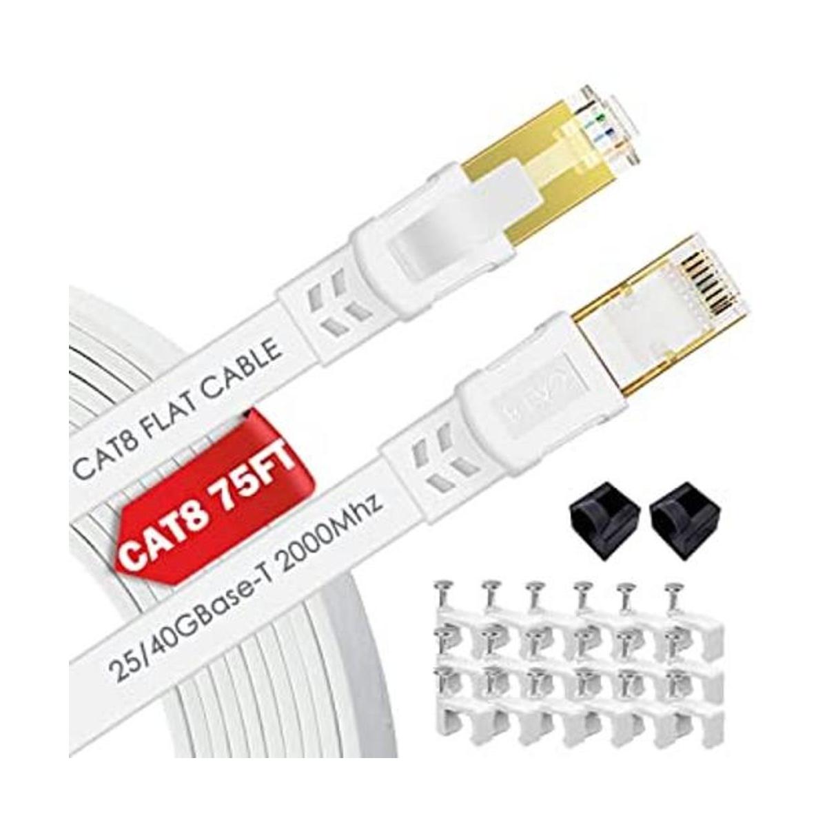 Cable Ethernet Cat 8 de 75 pies cable LAN de red Internet