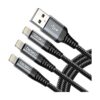 Cable Lightning de 3 pies cable de carga de nailon_1