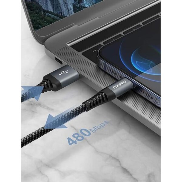 Cable Lightning de 3 pies cable de carga de nailon_5