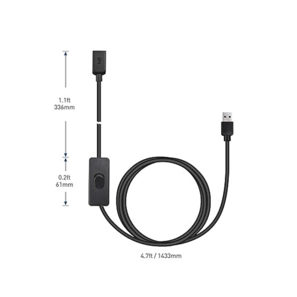 Cable Matters Cable de extensión USB 3.0 con interruptor