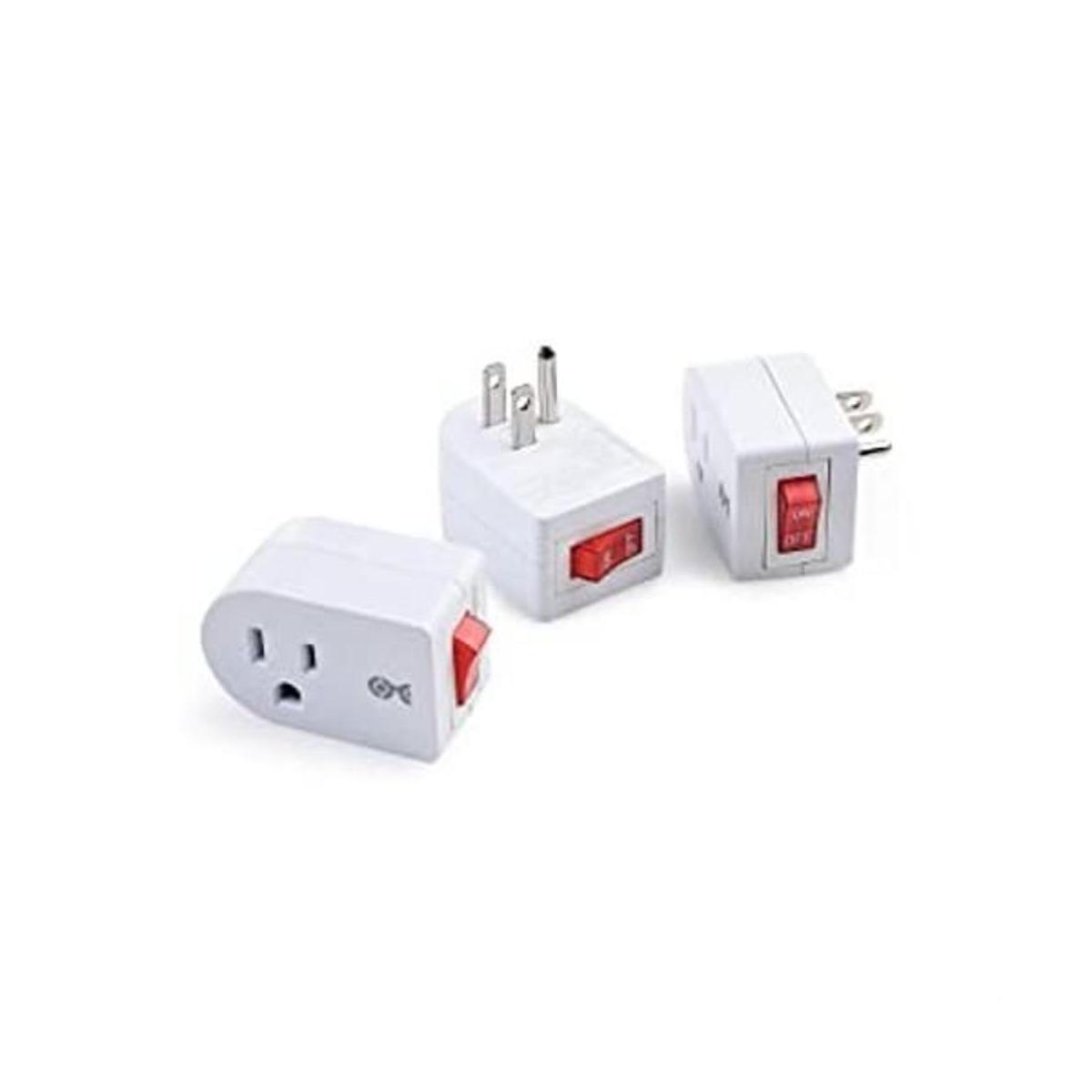 Cable Matters Paquete de 3 tomas de corriente a tierra con