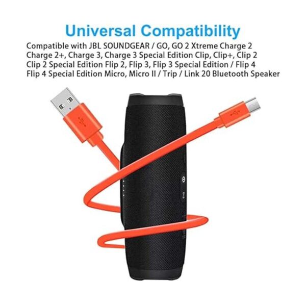 Cable Micro USB de repuesto de carga plana compatible con