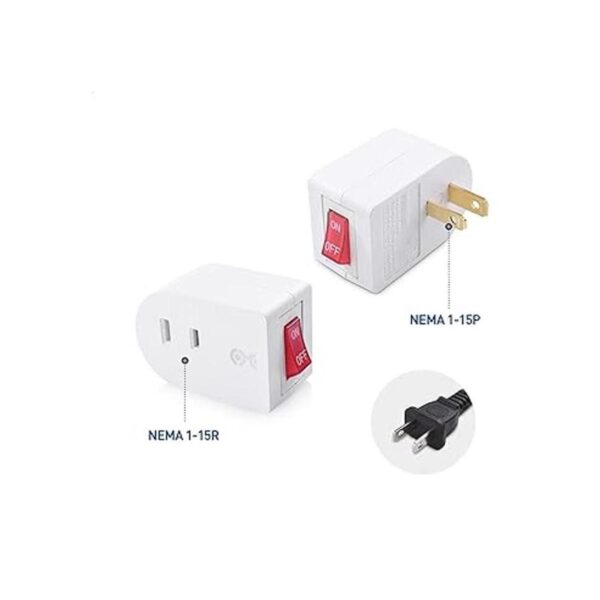 Cable Matters Paquete de 3 enchufes de 2 clavijas con_3