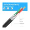 Cable RCA de 0.138 in a 30 pies Abireiv TRS macho a 2RCA_5