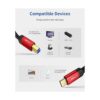 Cable USB 3.0 B macho a USBC JSAUX de 10 pies USB 3 tipo_5