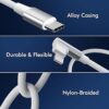 Cable USB C a Lightning para iPhone paquete de 2