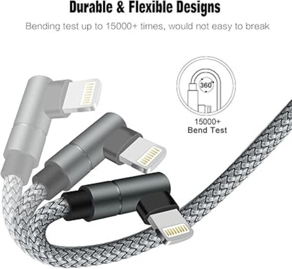 Cable USB C a Lightning de 10 pies con certificación MFi_5