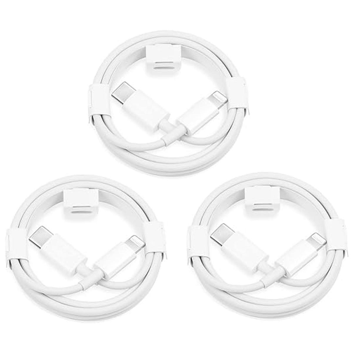 Cable USB C a Lightning de 6 pies paquete de 3 unidades