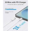 Cable USB C a Lightning de 6 pies paquete de 3 unidades_2