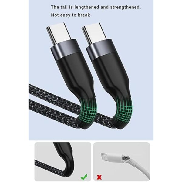 Cable USB C a USB C de 1 pies paquete de 3 unidades 12_5
