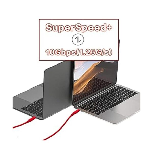 Cable USB C a USB C 3.1 Gen 2 con 100 W PD transferencia_3