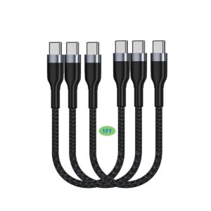 Cable USB C a USB C de 1 pies paquete de 3 unidades 12_1