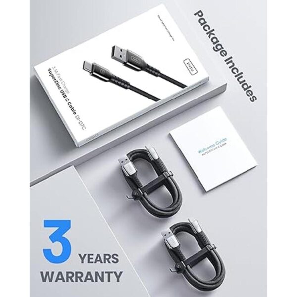 Cable USB C INIU 3.1A 2 unidades de 6.6 pies CoolZinc