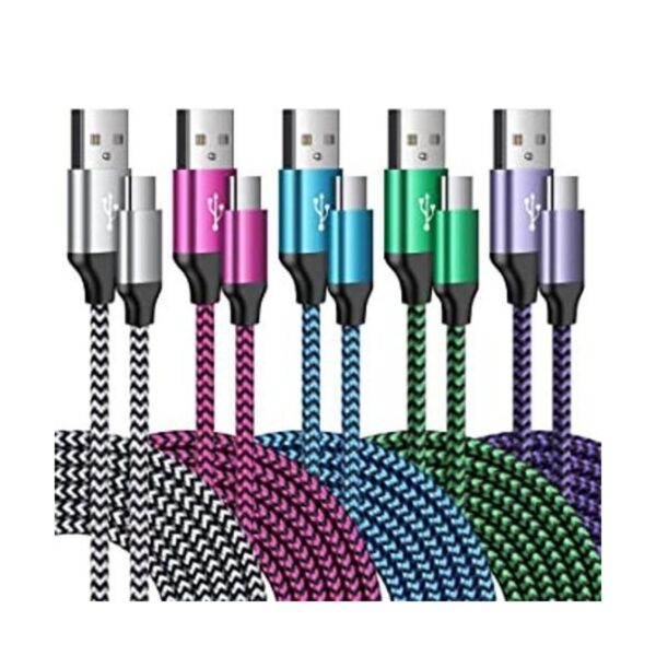 Cable USB C de 3 pies paquete de 5 cables USB A a tipo C_1
