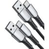 Cable USB C INIU 3.1A 2 unidades de 6.6 pies CoolZinc
