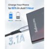 Cable USB C INIU 3.1A 2 unidades de 6.6 pies CoolZinc