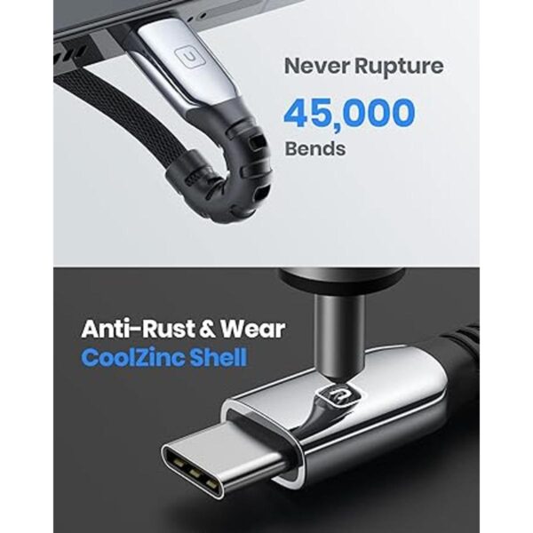 Cable USB C INIU 3.1A 2 unidades de 6.6 pies CoolZinc
