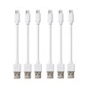Cable USB tipo C corto blanco 6 unidades 1 pie cable_1