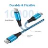 Cable USB tipo C 4 paquetes6 pies USB C cable de carga_4