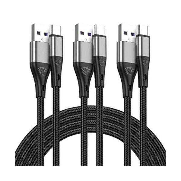 Cable USB tipo C de carga rápida paquete de 3 pies de_1
