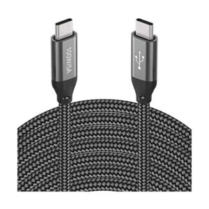 Cable USBC a USBC de 20 pies 100 W5A cable de carga