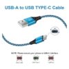 Cable USB tipo C 4 paquetes6 pies USB C cable de carga_2
