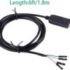 Cable adaptador USB a TTL serie 5 V 33 V TX RX VCC GND_5