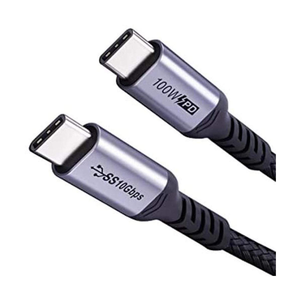 Cable corto USB C a USB C 1.5 pies 2 paquetes 3.1 Gen
