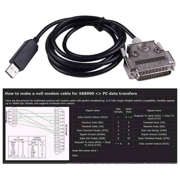 Cable convertidor de USB a DB25 RS232 convertidor de_4