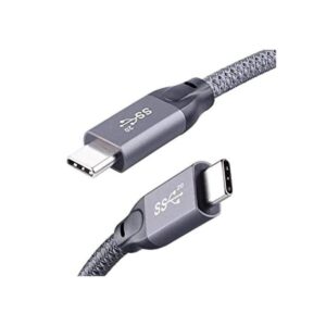 Cable corto USB C a USB C de 1.65 pies QCEs de 20 Gbps_1