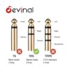 Cable de 14 pulgadas a 0.138 in de largo Devinal 0.250