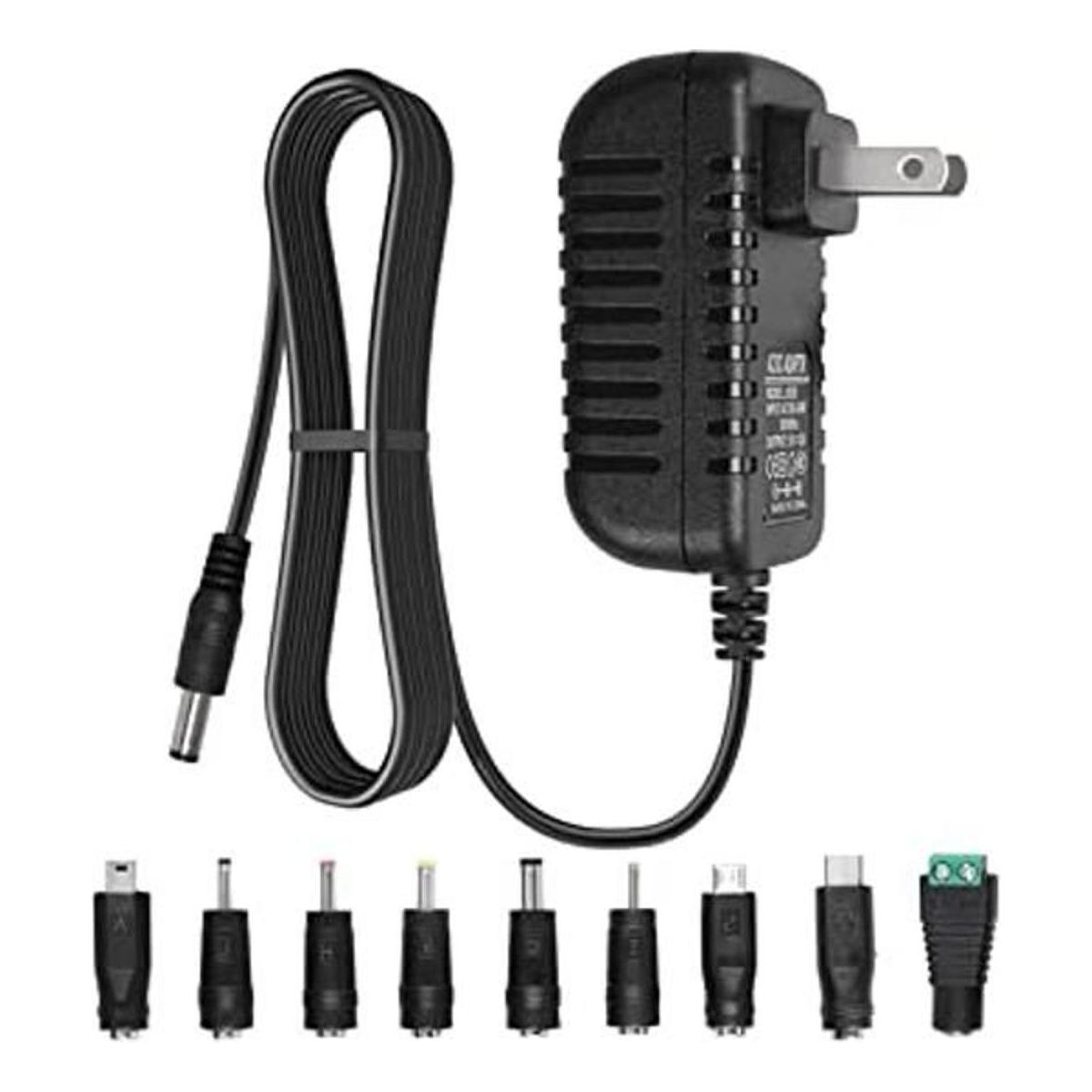 Cable de alimentación CC de 5 V 2 A adaptador de CA con 9